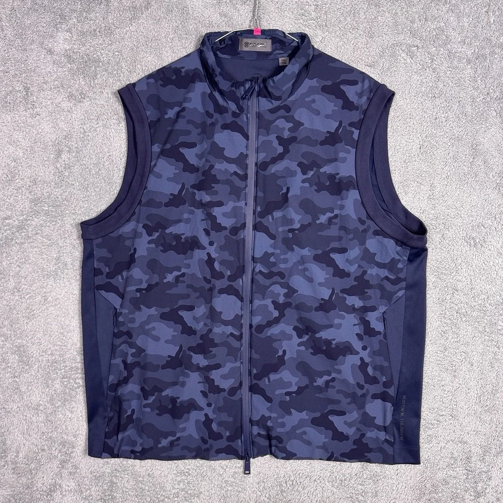 G/FORE Vest Mens 2XL XXL Maverick Hybrid Full Zip Double Knit Camo $325